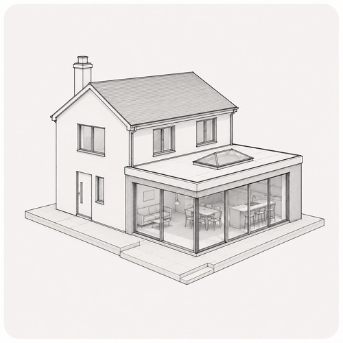 Extension 3D Drawings Icon