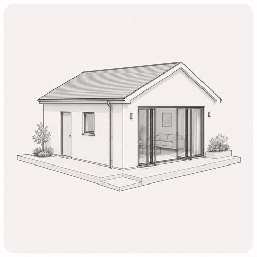 Garage or Annex 3D Drawings Icon